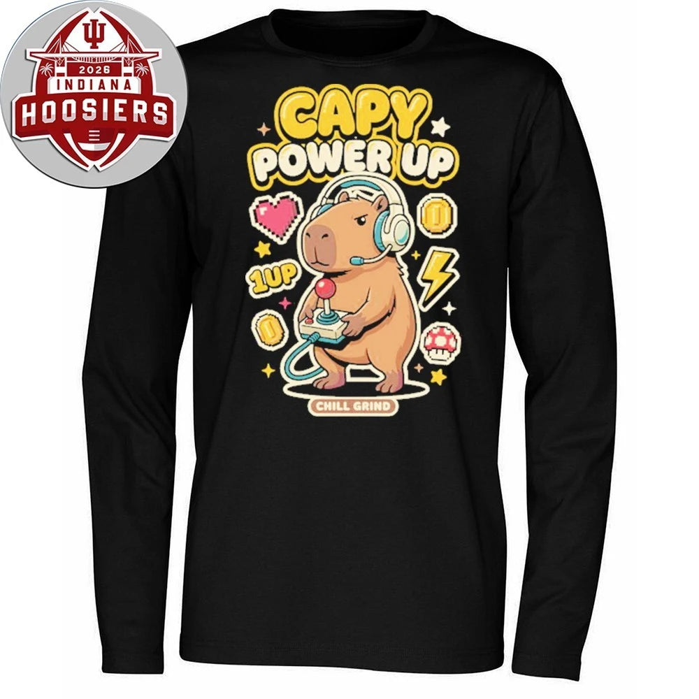 Gamer Capybara Retro 8-Bit Pixel Shirt