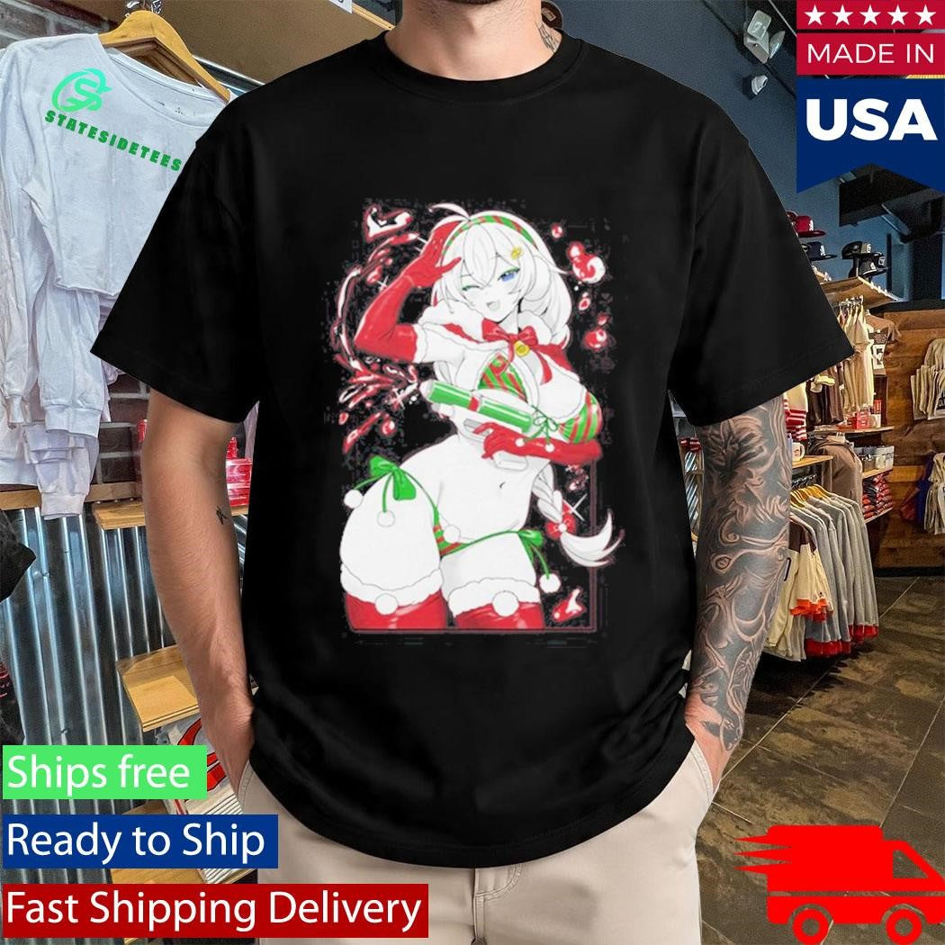 Gamer Supps Waifu July In Christmas Shirt