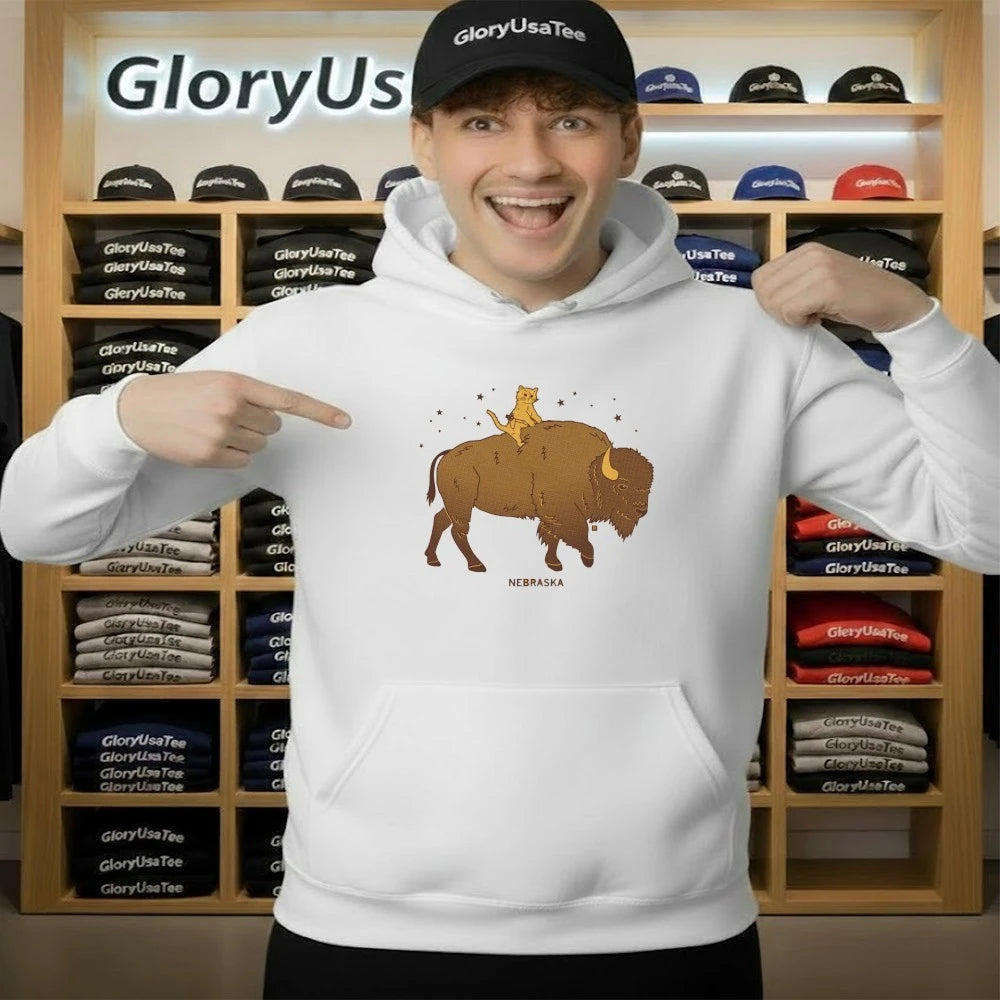 Gary Riding Bison Nebraska Shirt