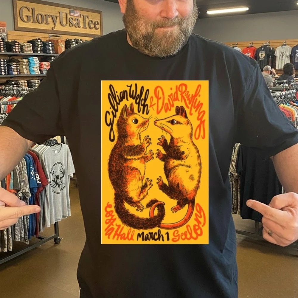 Gillian Welch &amp; David Rawlings March 1 2026 in Geelong Poster Shirt