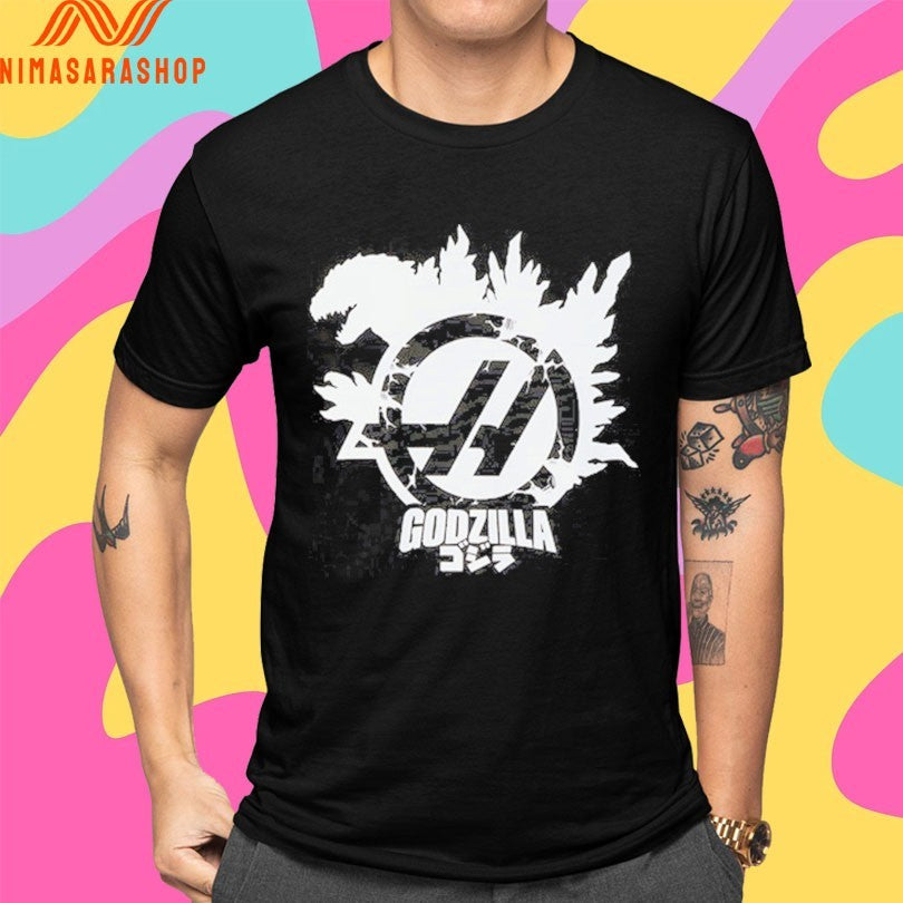 Godzilla X Haas Team Logo Shirts