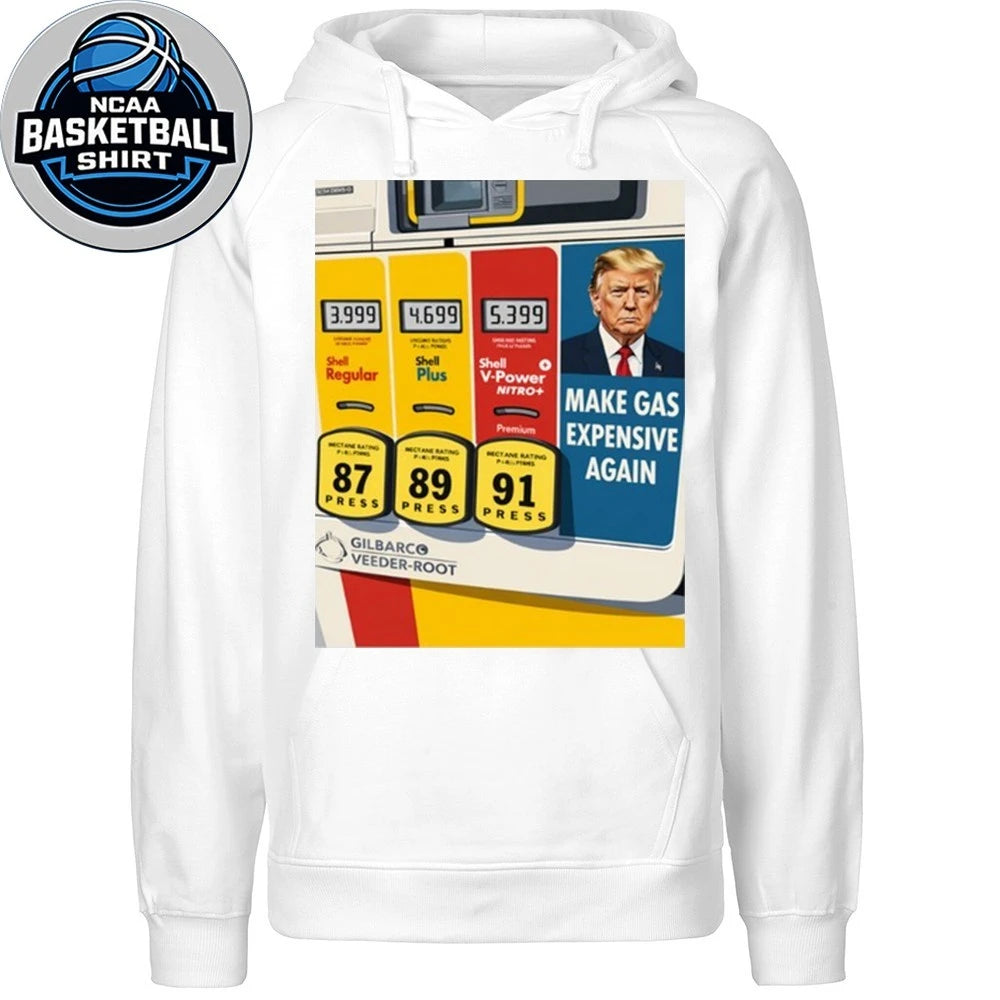 Going around sticking these on gas pumps Trump Shirt