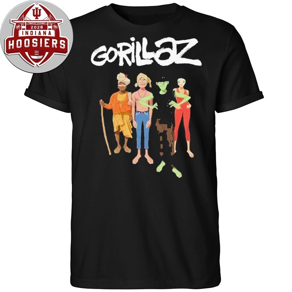 Gorillaz The Mountain Group Portrait T-Shirt