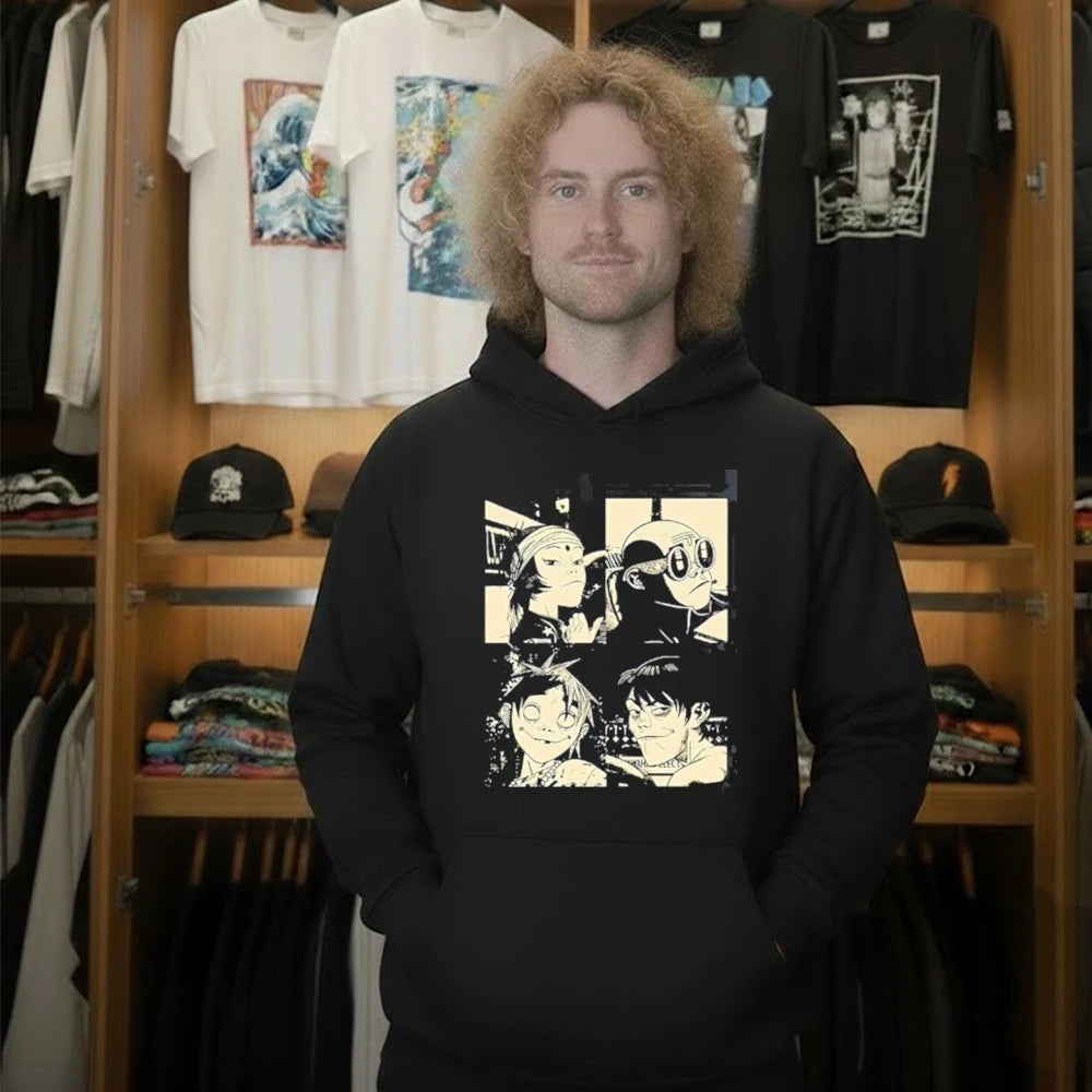 Gorillaz The Mountain Tour 2026 Europe And UK Merch With Dates Back T-Shirt