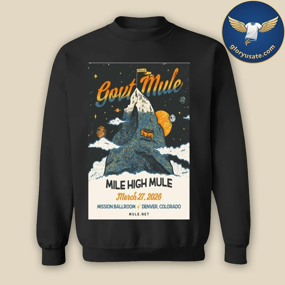 Gov’t Mule Mission Ballroom March 27 2026 Tour Poster Shirt