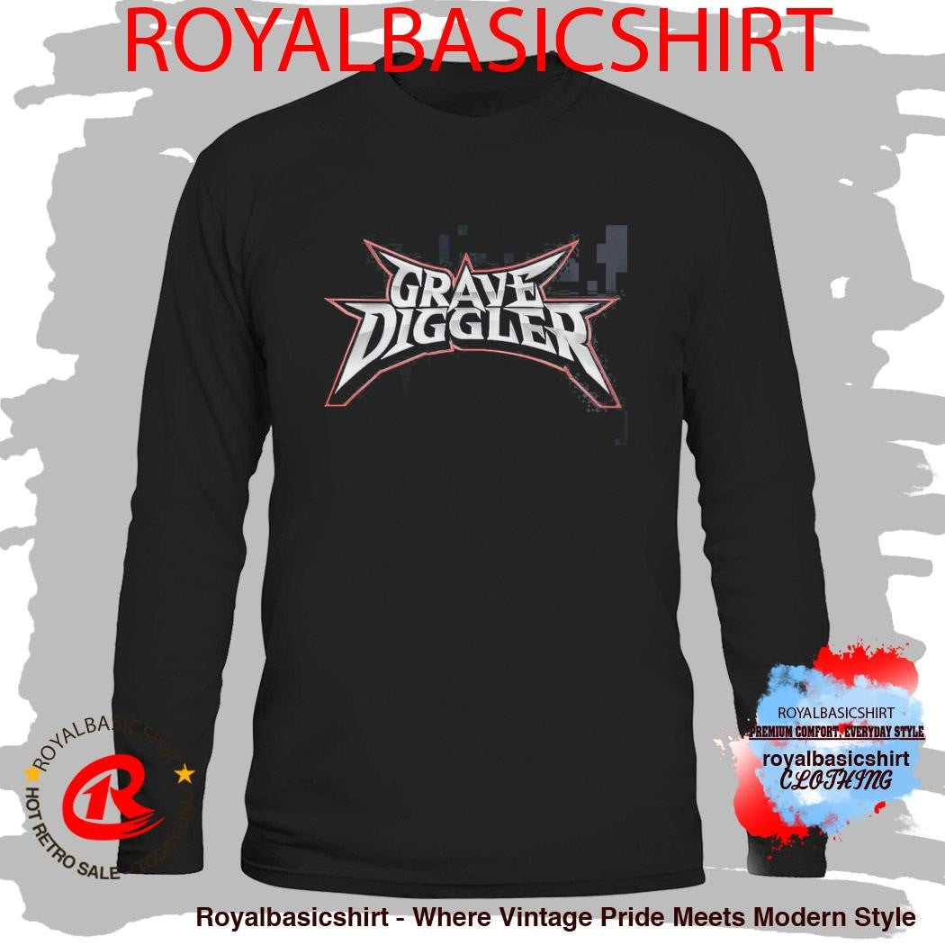 Grave Diggler Ice Nine Kills 1980 Inspired Glam Metal Band Logo T-Shirt