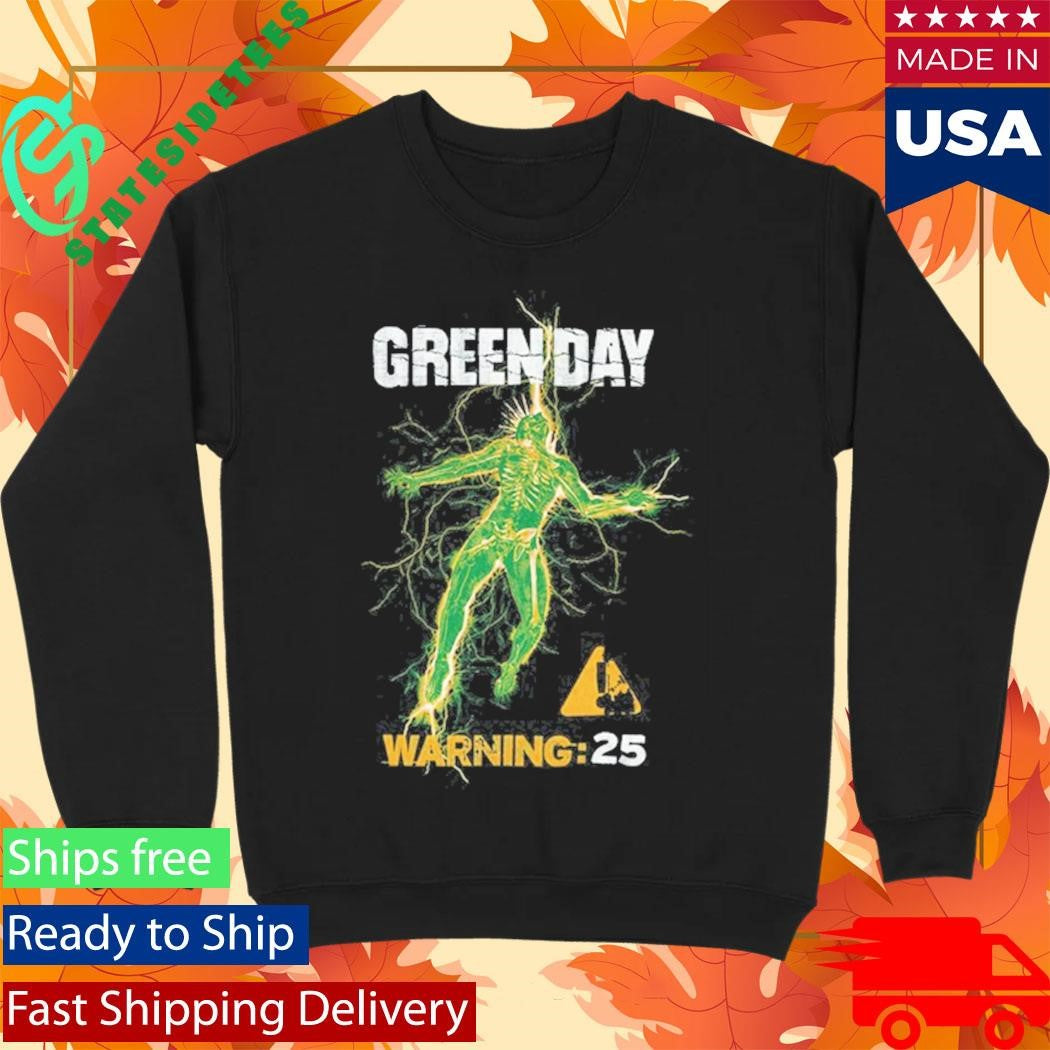 Green Day Warning 25 Album Shirt