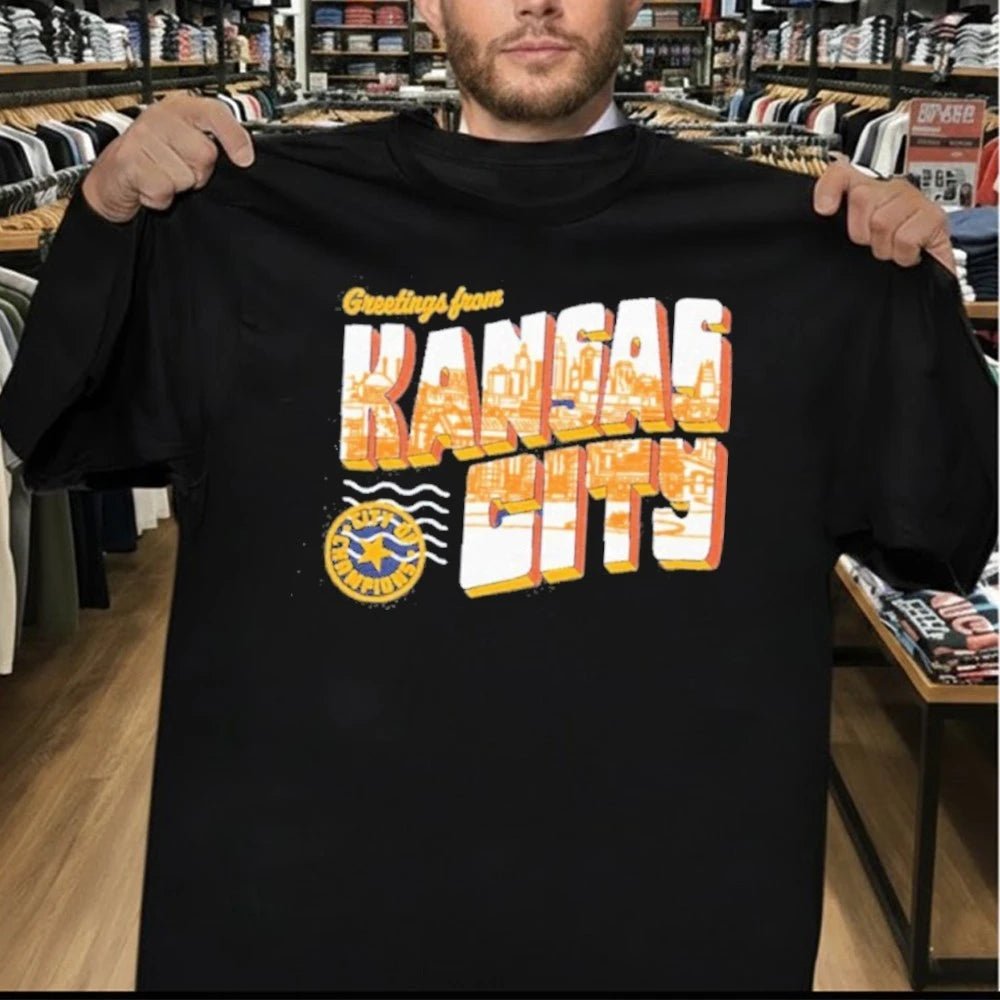 Greetings from Kansas City Navy Shirt