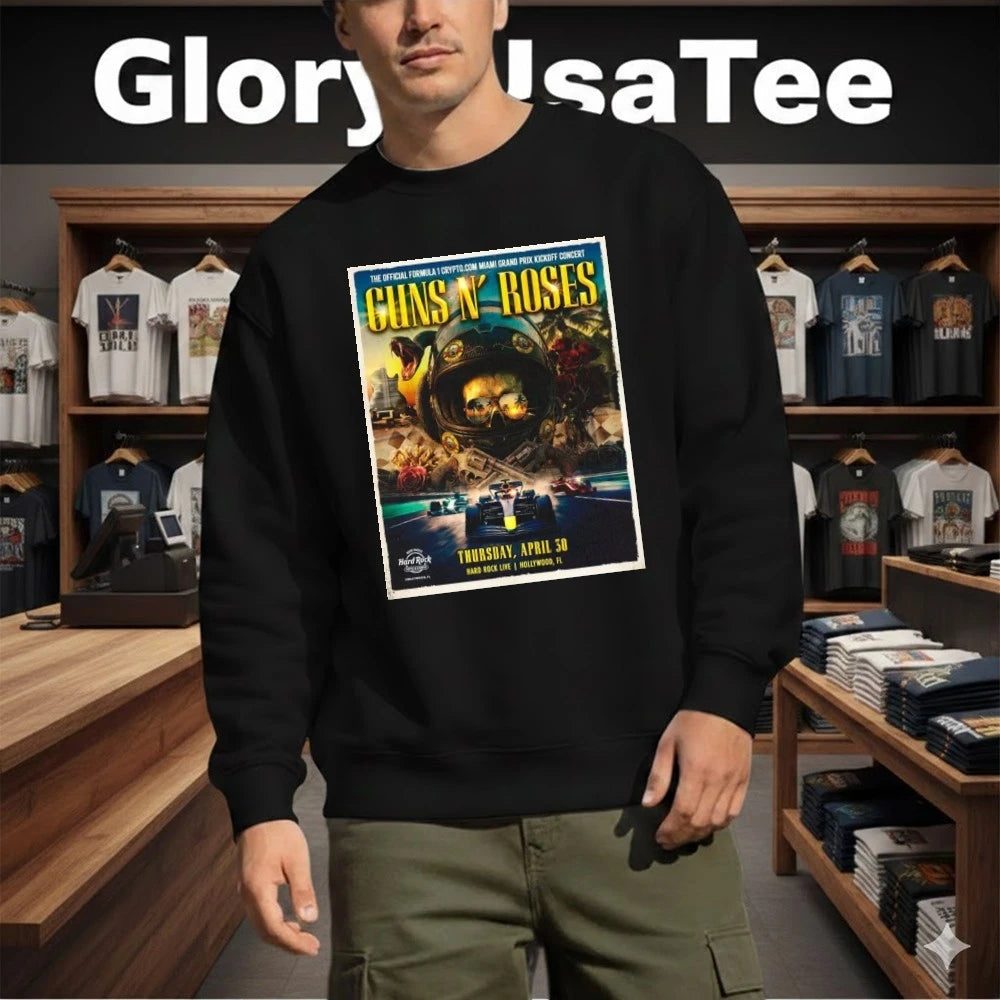 Guns N Roses Event Show F1 Miami Grand Prix Kickoff Concert at Hard Rock Hollywood On April 30 2026 Shirt