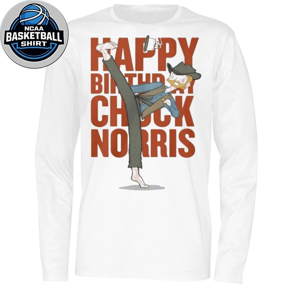 Happy Birthday Chuck Norris 2026 Shirt