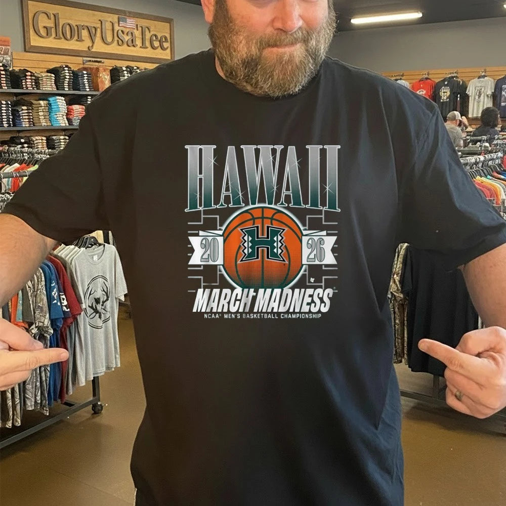 Hawaii Rainbow Warriors MBB 2026 March Madness NCAA Men’s Basketball Championship Shirt