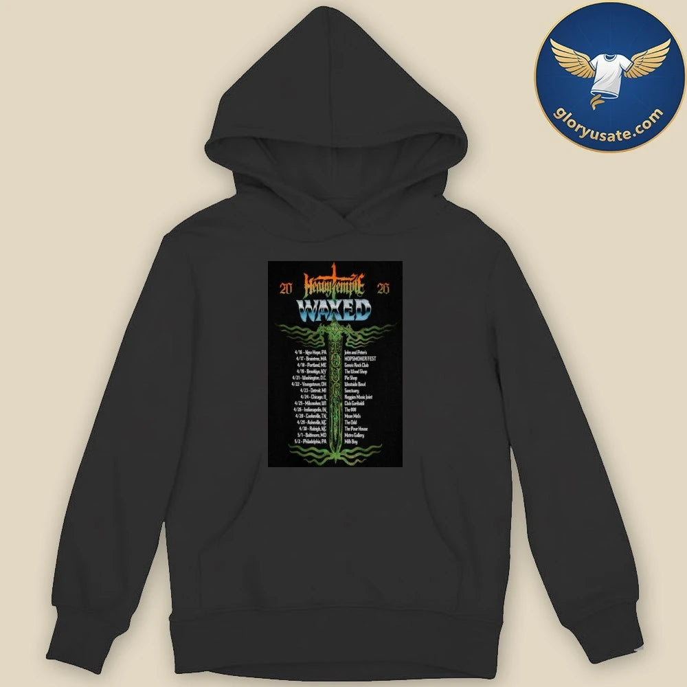 Heavy Temple Waxed Tour 2026 Poster Shirt