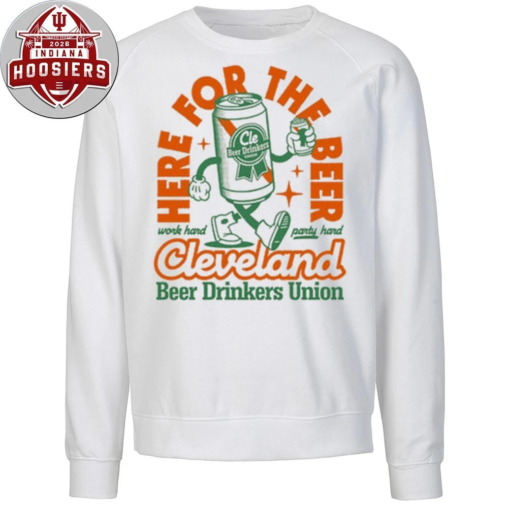Here For The Beer, St. Patricks Day Cleveland Beer Drinkers Union T-Shirt