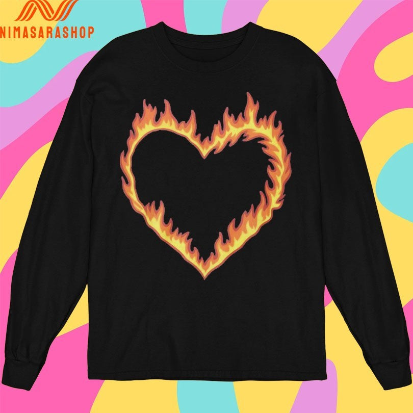 High Potential Morgan Croft Fire Heart Shirts