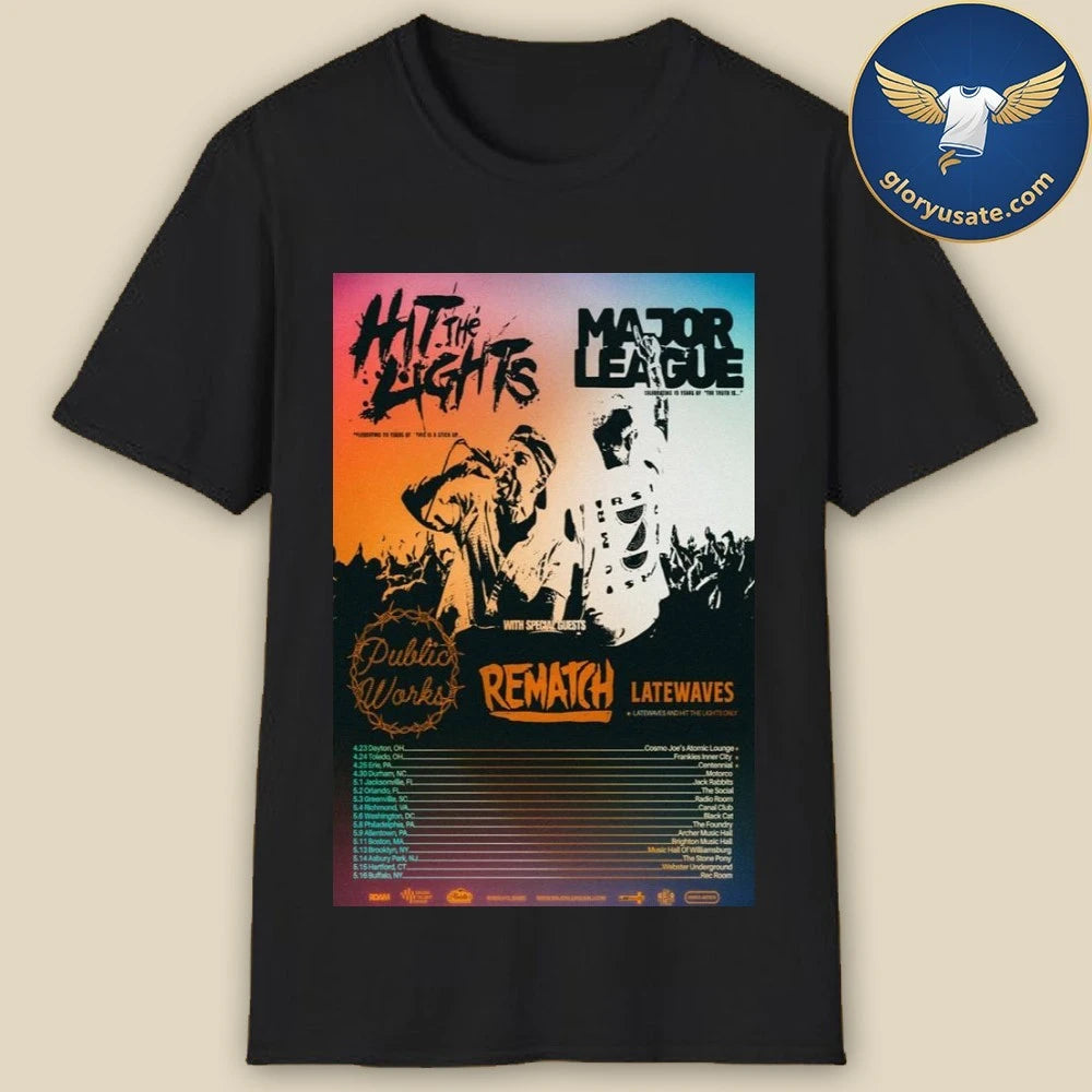 Hit The Lights Tour 2026 Poster Shirt