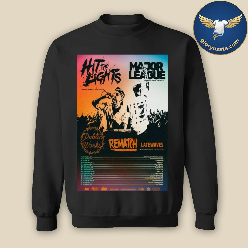 Hit The Lights Tour 2026 Poster Shirt
