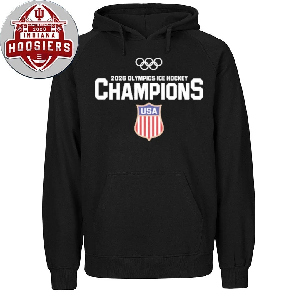 Hockey Champions USA And Canada Olympics ICE Hockey Logo T-Shirt