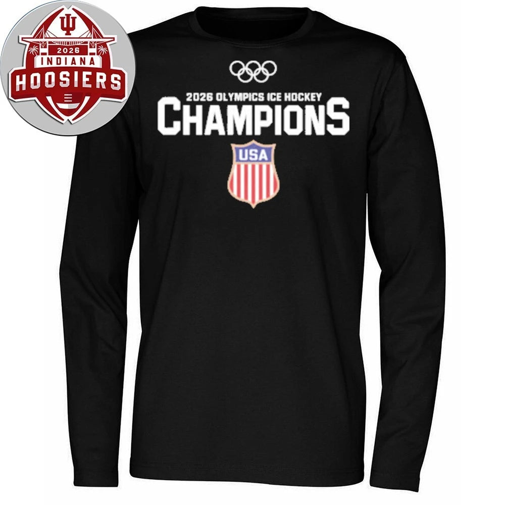 Hockey Champions USA And Canada Olympics ICE Hockey Logo T-Shirt
