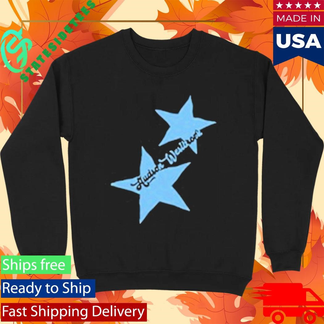 Hudson Westbrook Blue Star Black Comfort Colors Shirt