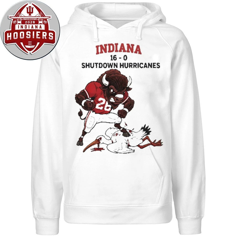 IU Football Dominant Win Mascot 2026 Tee Shirt