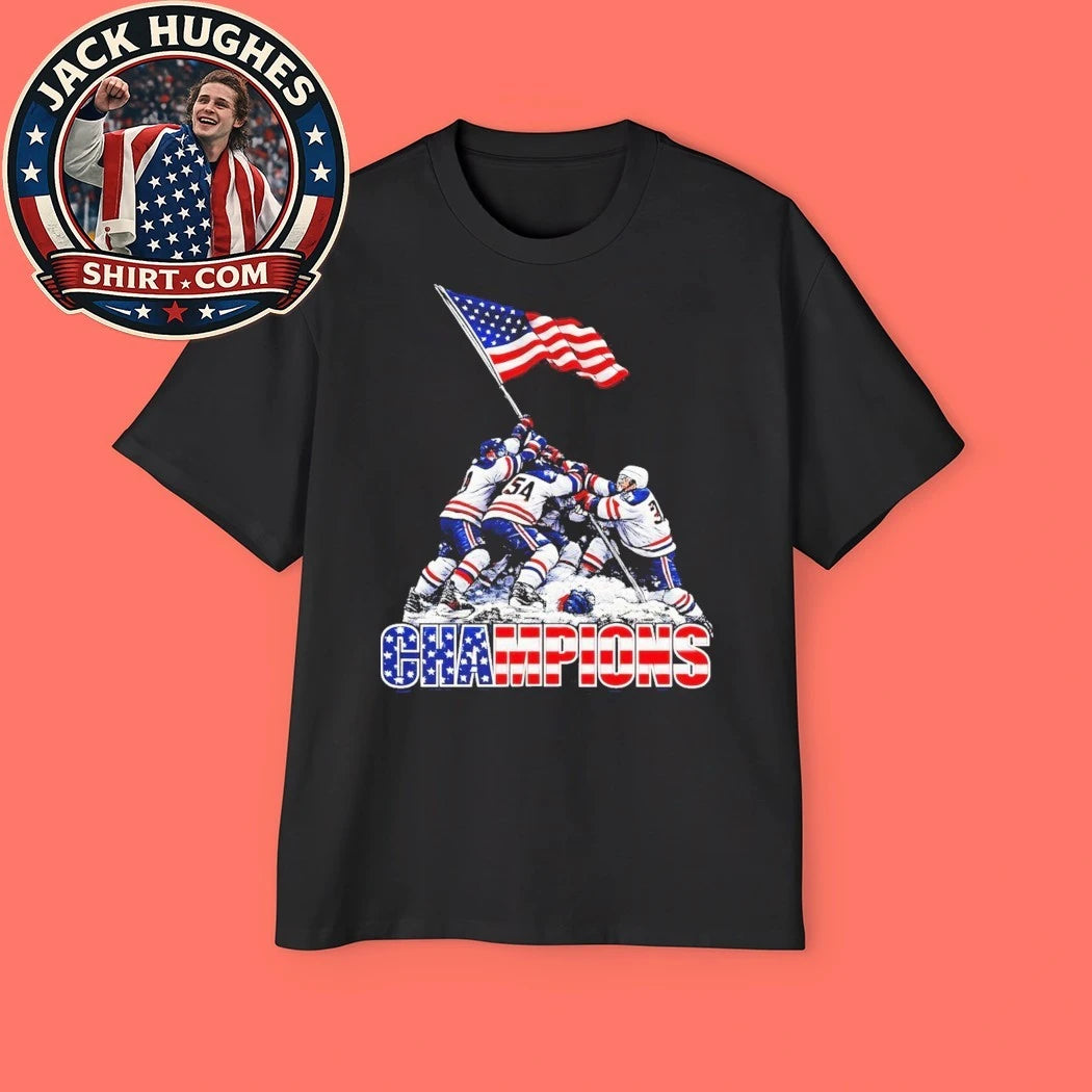 Ice Hockey Champions 2026 USA Players Flag Trending Shirt