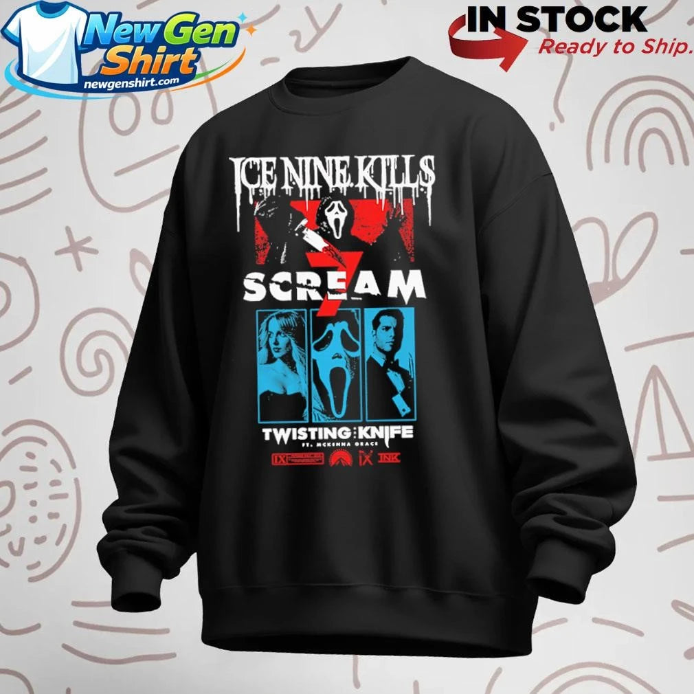 Ice Nine Kills Scream Twisting Knife Curtain Call Shirt