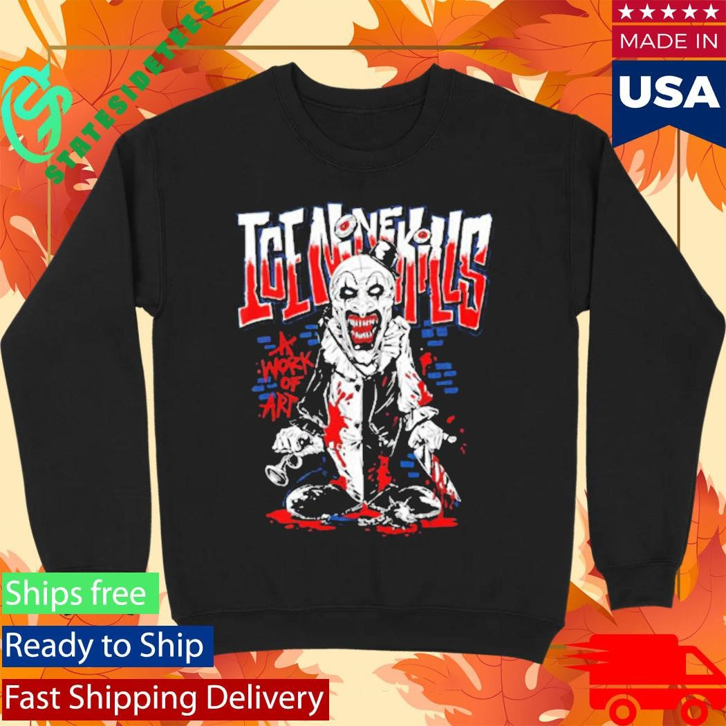 Ice Nine Kills Silver Scream Con London A Work of Art Cartoon Shirt