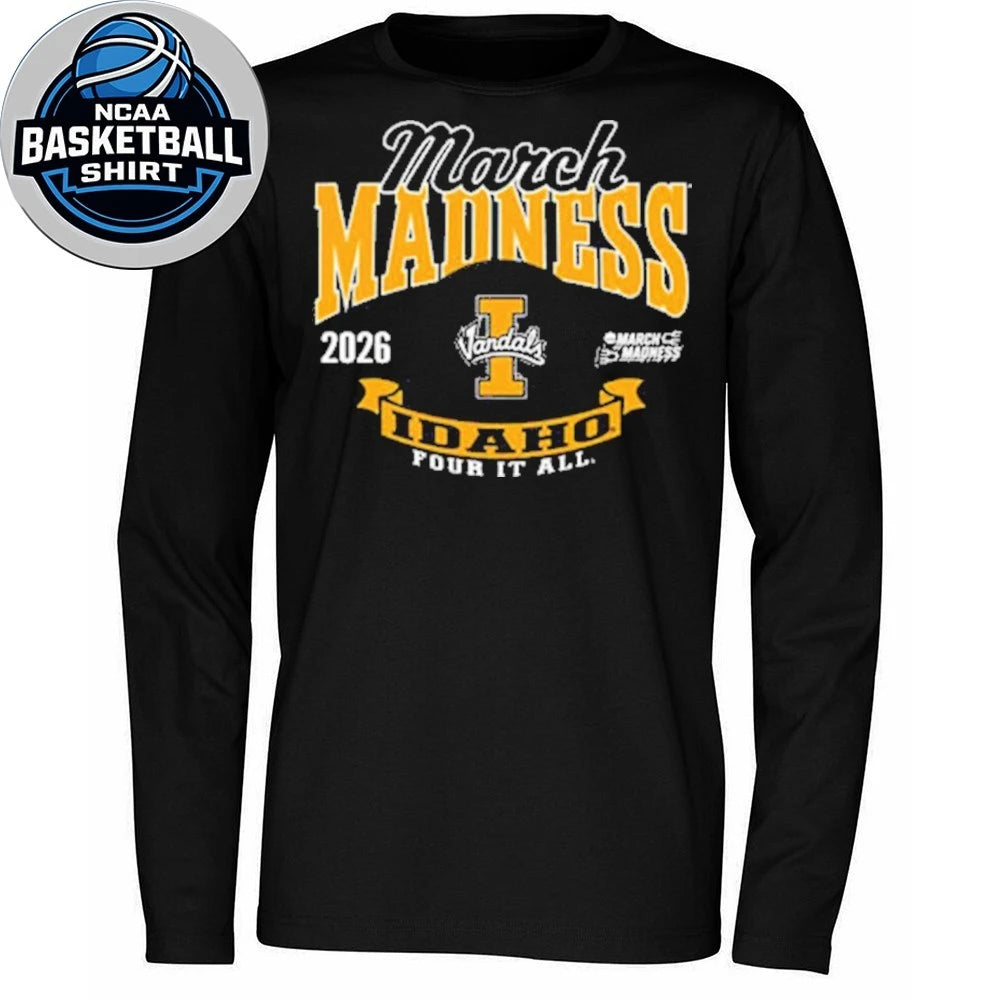 Idaho Vandals 2026 March Madness Four It All Logo Shirt