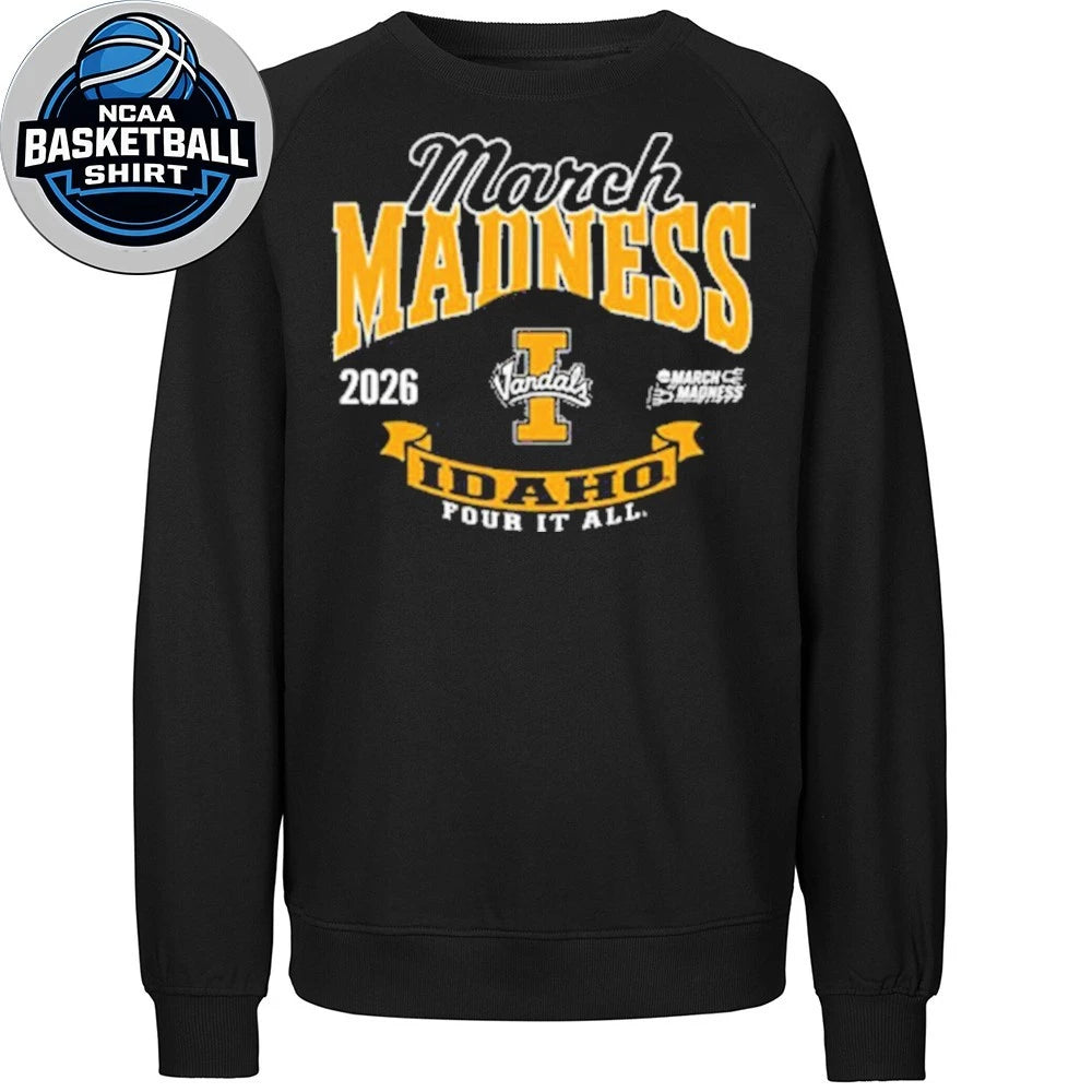 Idaho Vandals 2026 March Madness Four It All Logo Shirt