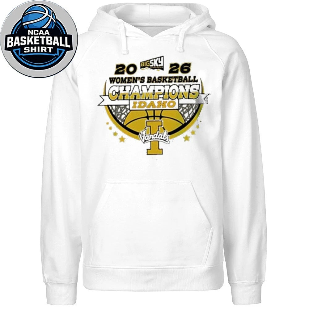Idaho Vandals Women’s Basketball Champions 2026 Big Sky Conference Logo Shirt