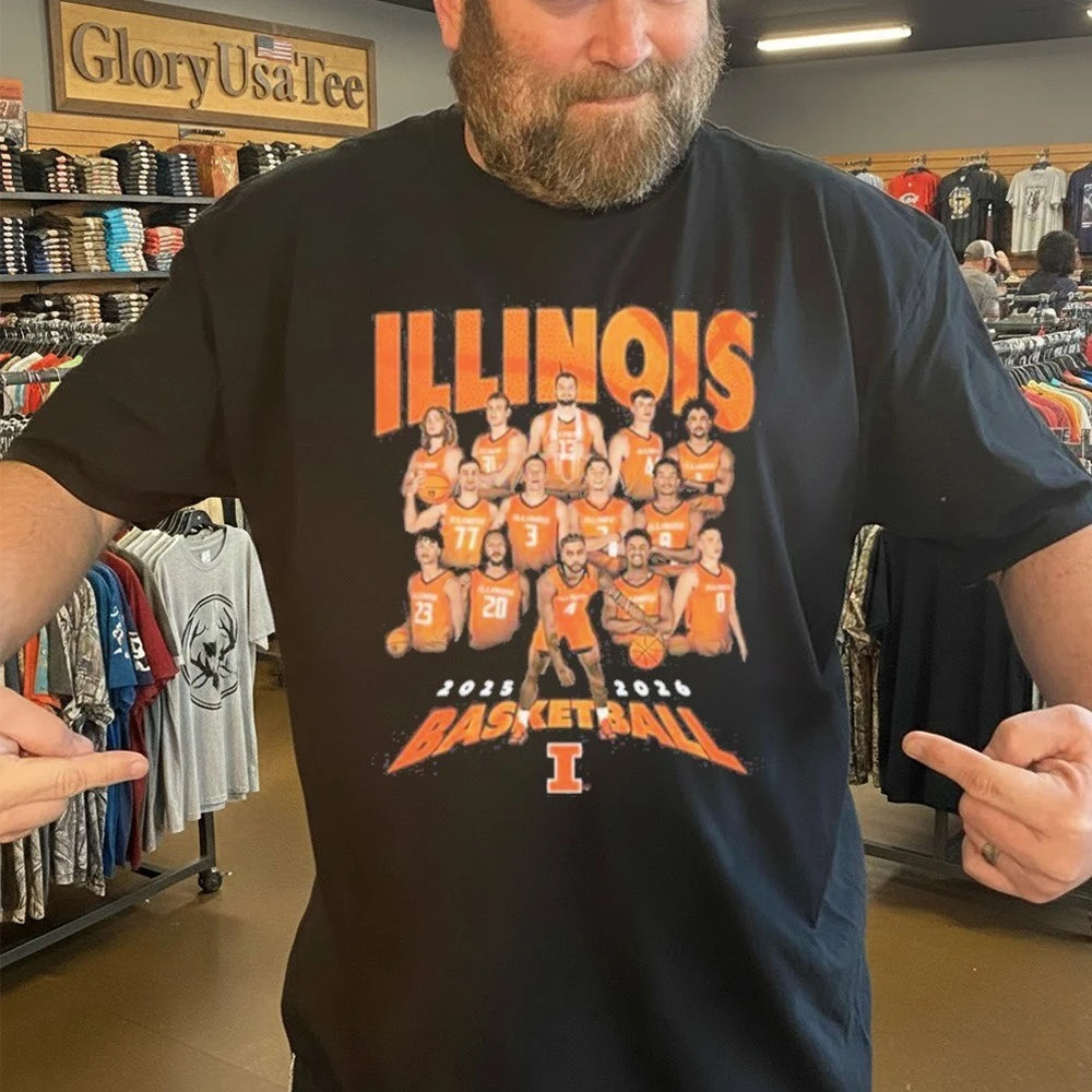 Illinois Basketball 2025-26 NIL Roster Shirt