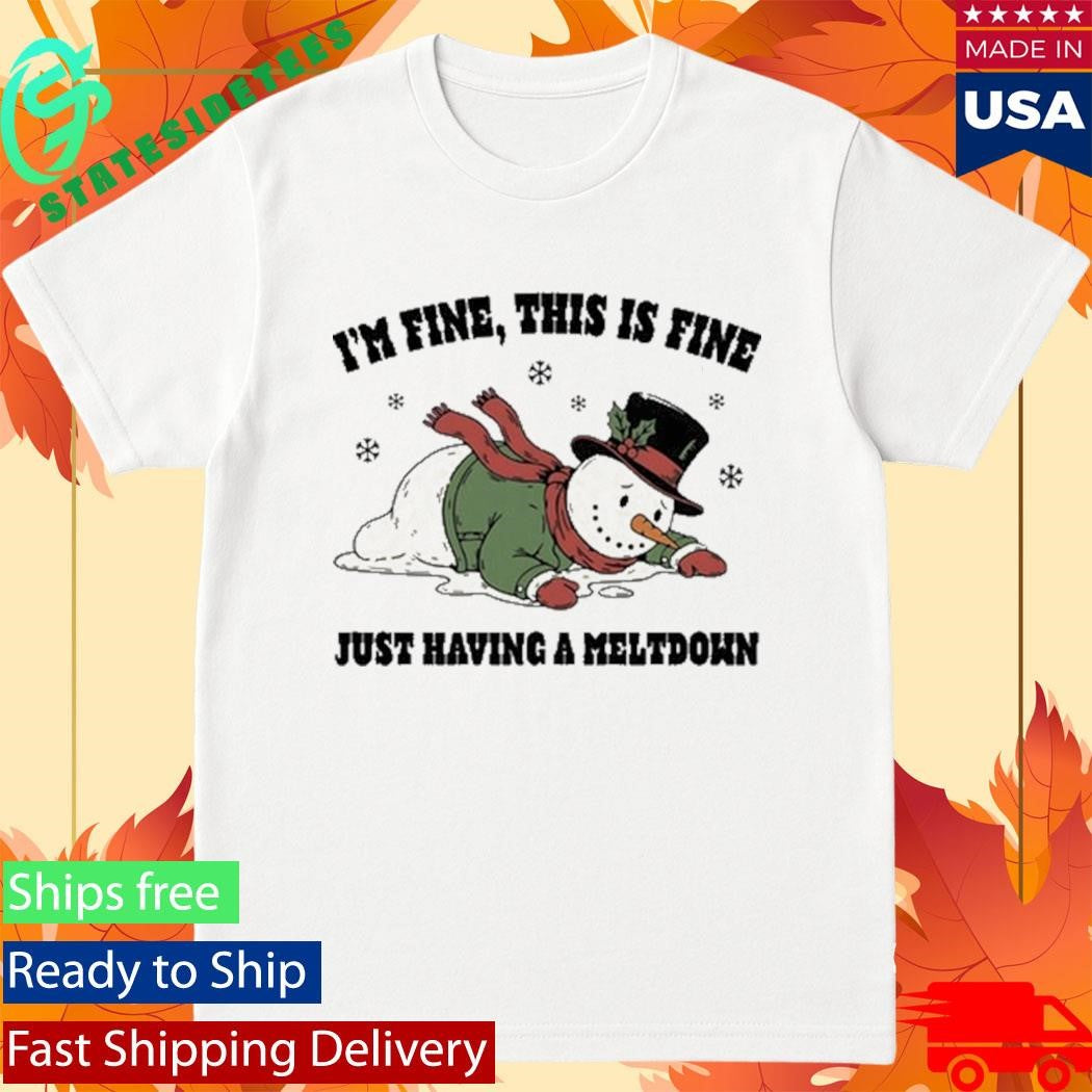 I’m Fine This Is Fine Just Having A Meltdown Shirt