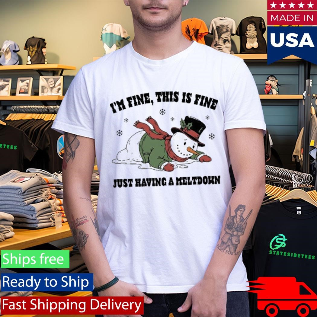 I’m Fine This Is Fine Just Having A Meltdown Shirt