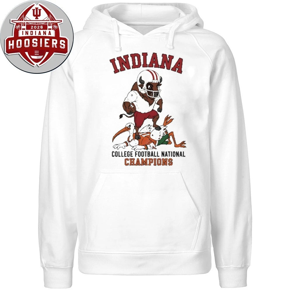 Indiana College Football National Champions Mascot 2026 Tee Shirt