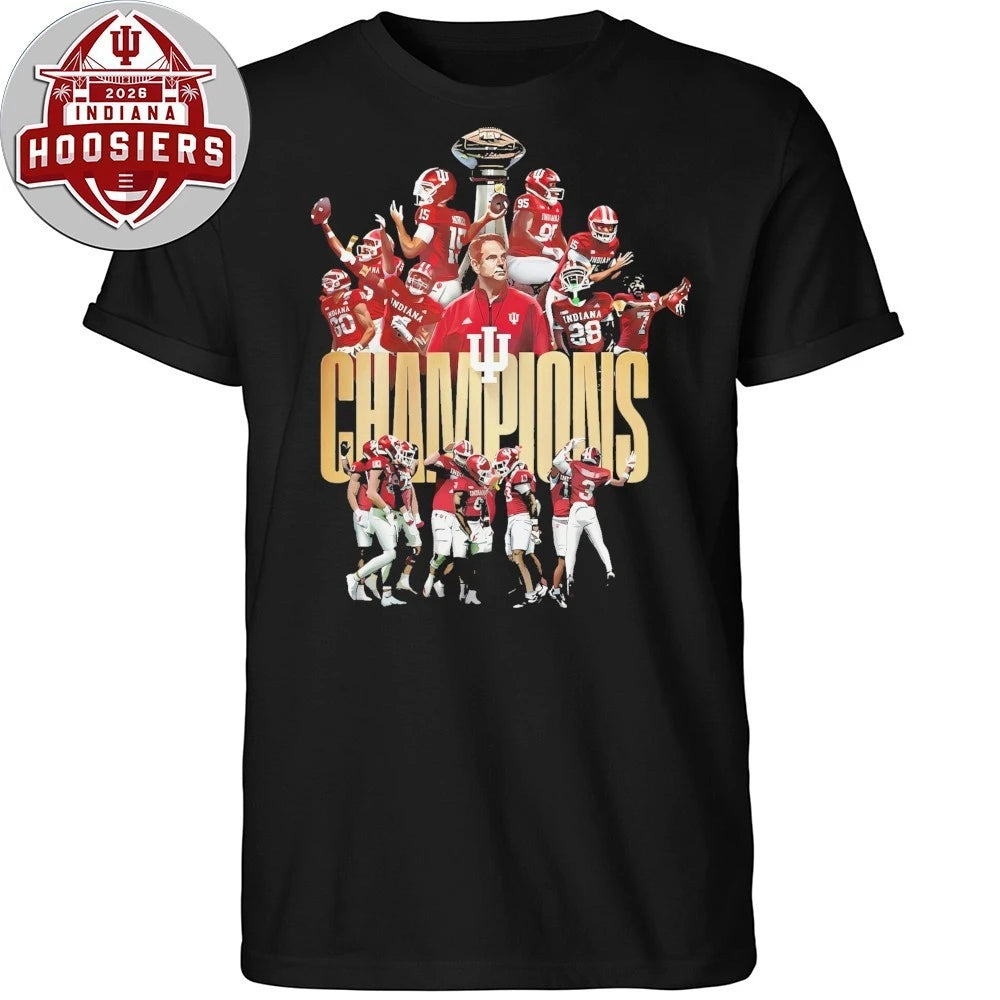 Indiana College Football Playoff National Championship 2026 U Hoosiers Fan Logo Shirt