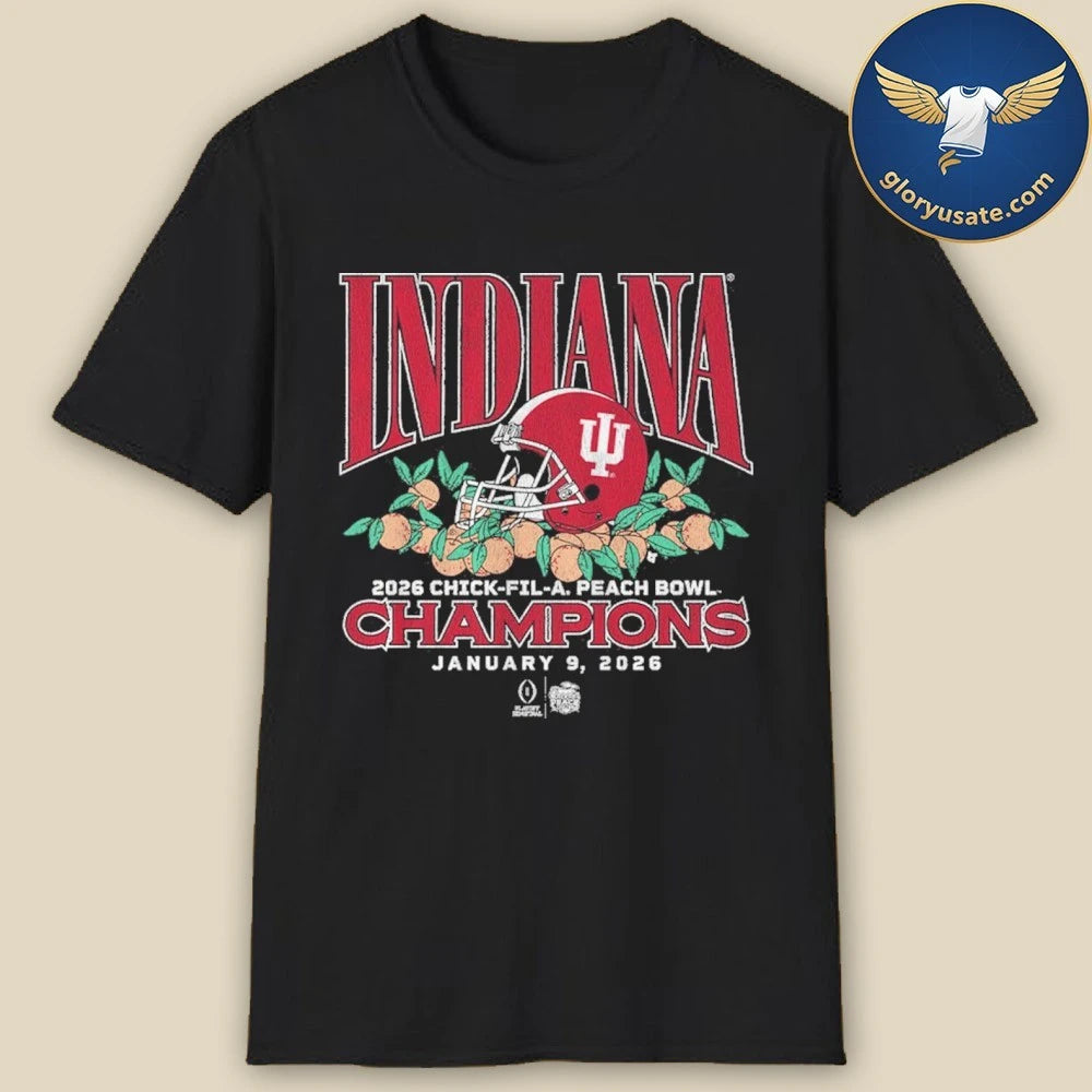 Indiana Football CFP Peach Bowl Champions Helmet Shirt