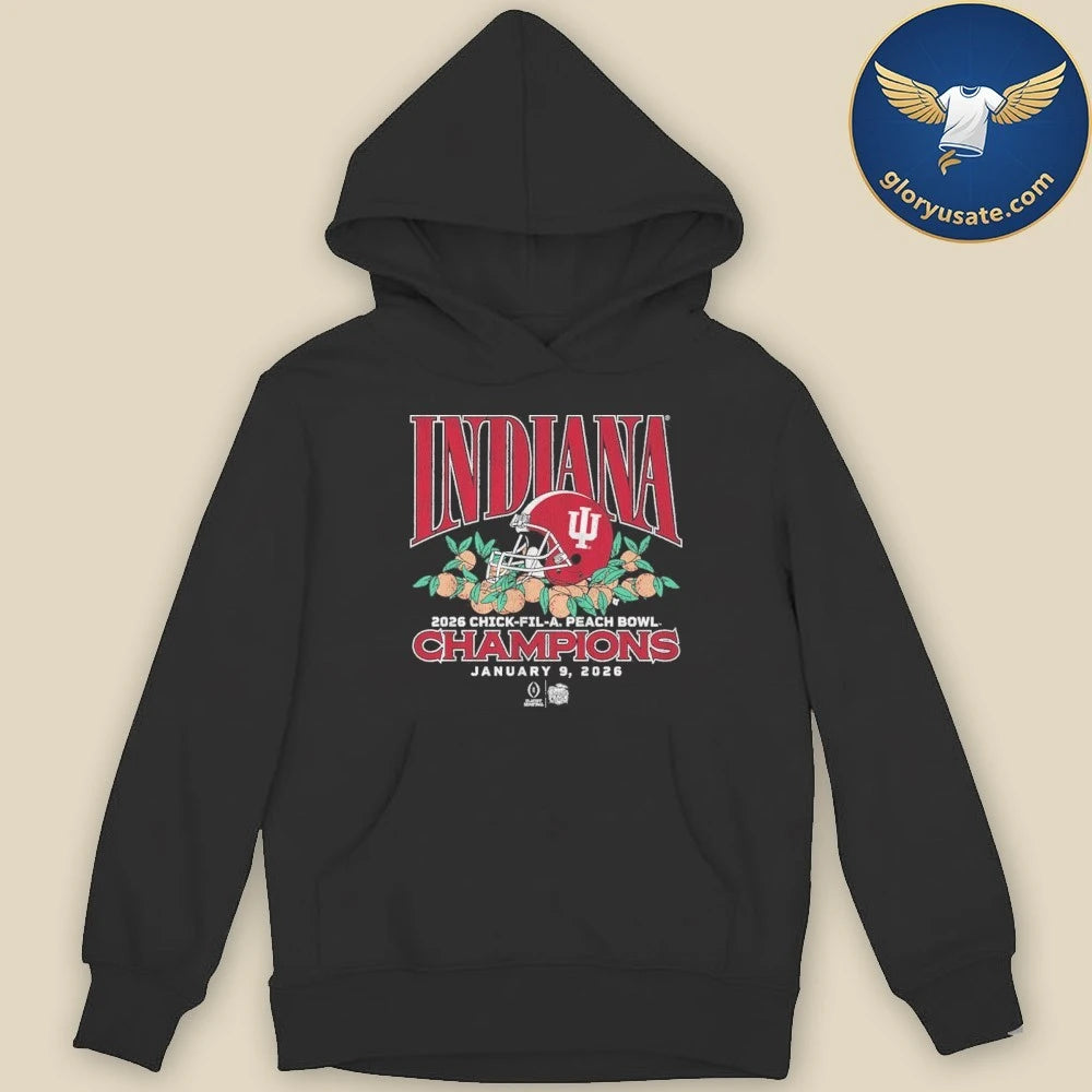 Indiana Football CFP Peach Bowl Champions Helmet Shirt