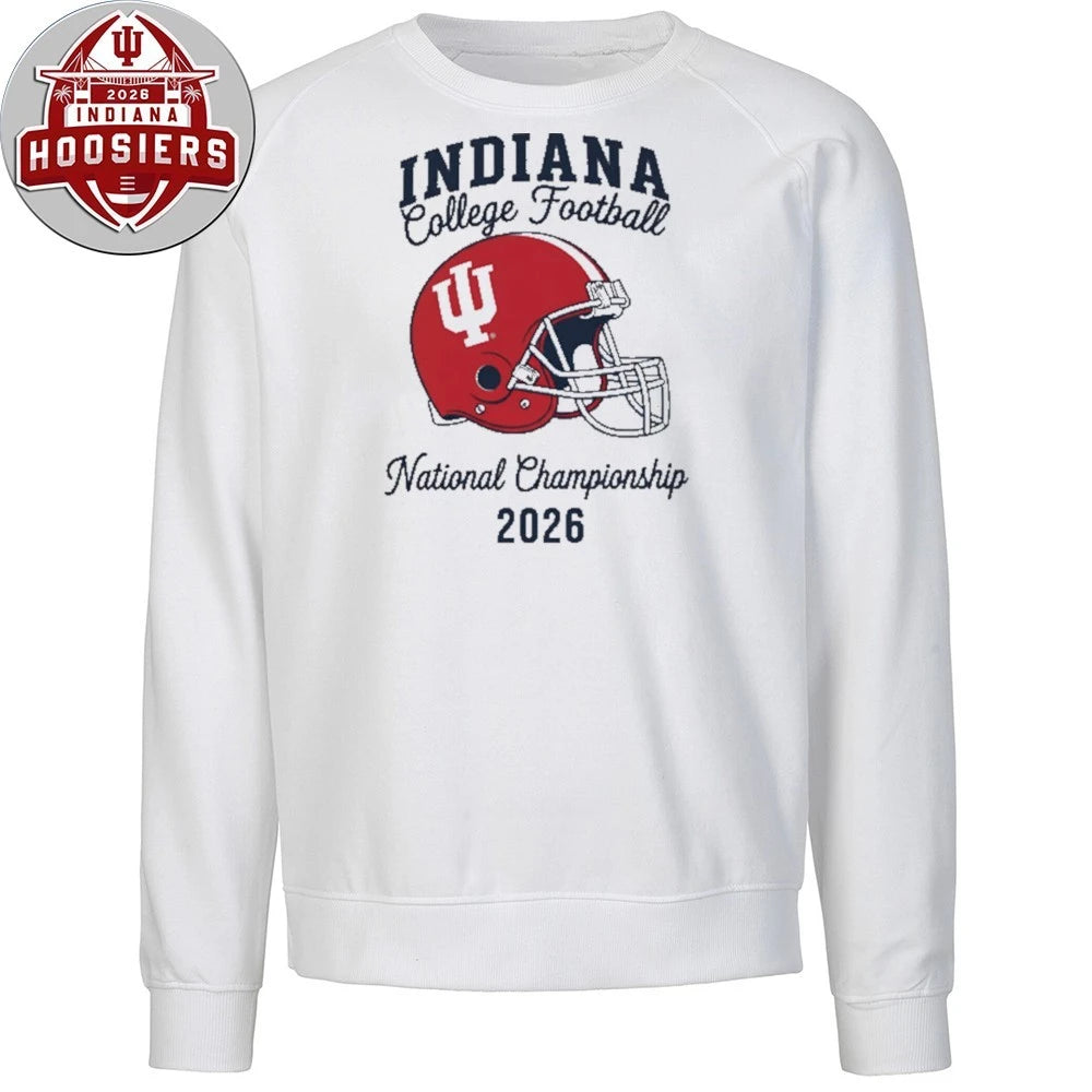 Indiana Football Champs College Football National 2026 Helmet Tee Shirt