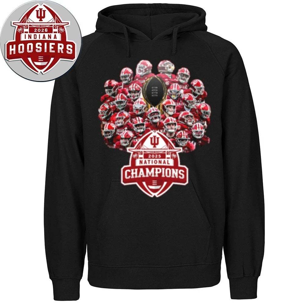 Indiana Football Team 2026 National Championship Football Mendoza Cup And Logo T-Shirt