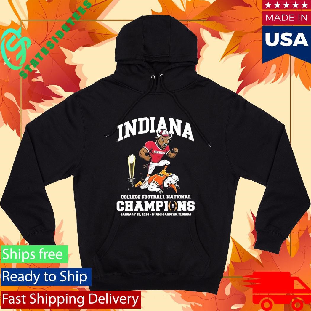 Indiana University Hoosiers Cfp National Champions 2026 Mascot Shirt