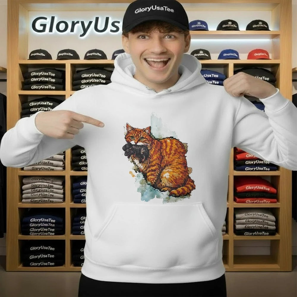 Iran Map Orange Tabby Cat Shirt