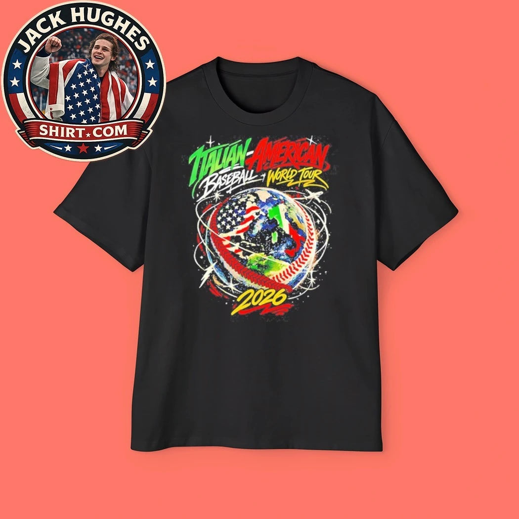 Italian American Baseball World Tour 2026 Vintage Hoodie