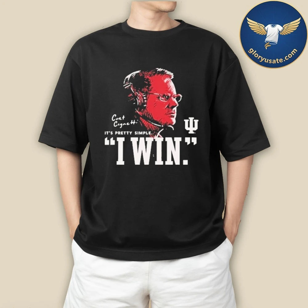 Iu Football Curt Cignetti I Win Black Shirt