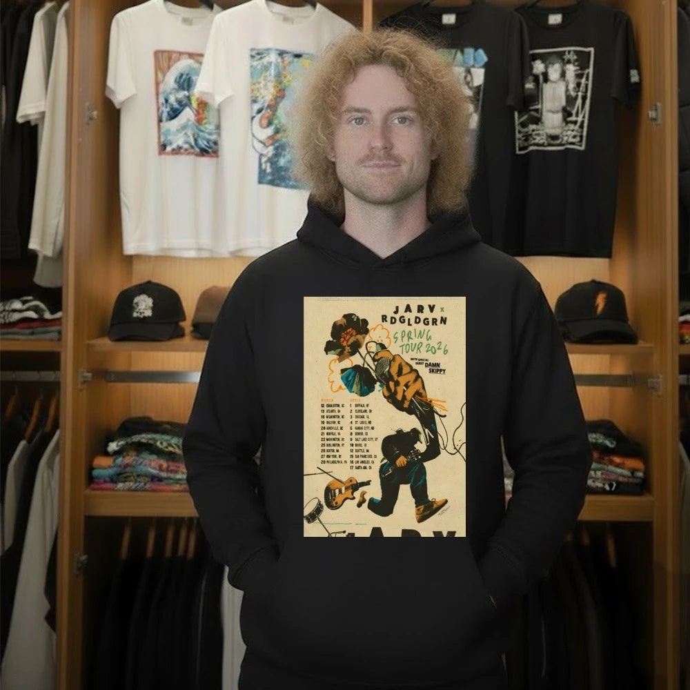 JARV With Red Gold Green 2026 Spring Shows Poster Shirt