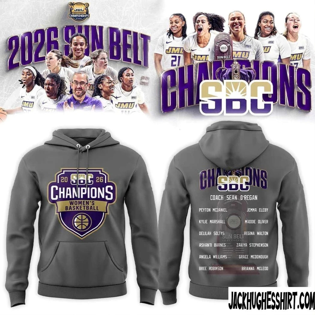 JMU Women Basketball 2026 Sun Belt Conference Tournament Champions T -Shirt