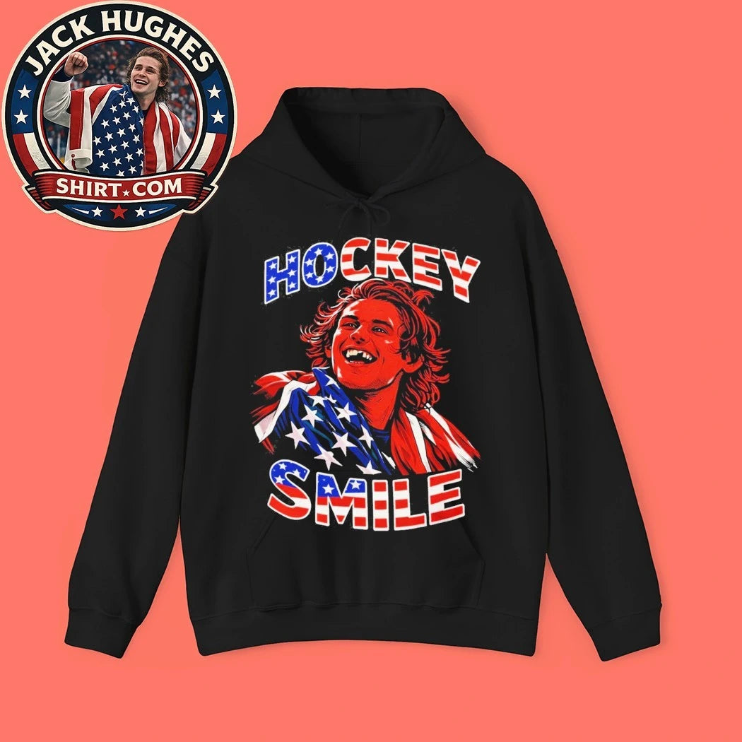 Jack Hockey Smile Hockey American Flag 2026 Graphic T-Shirt