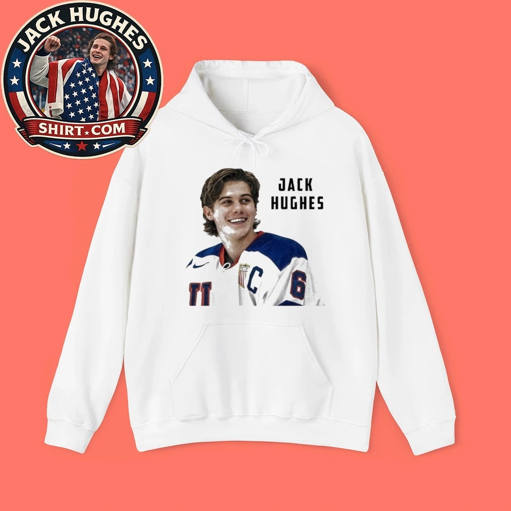 Jack Hughes 2026 Olympic Gold Medalist Hockey Champions T-Shirt USA Hockey Gold Shirt