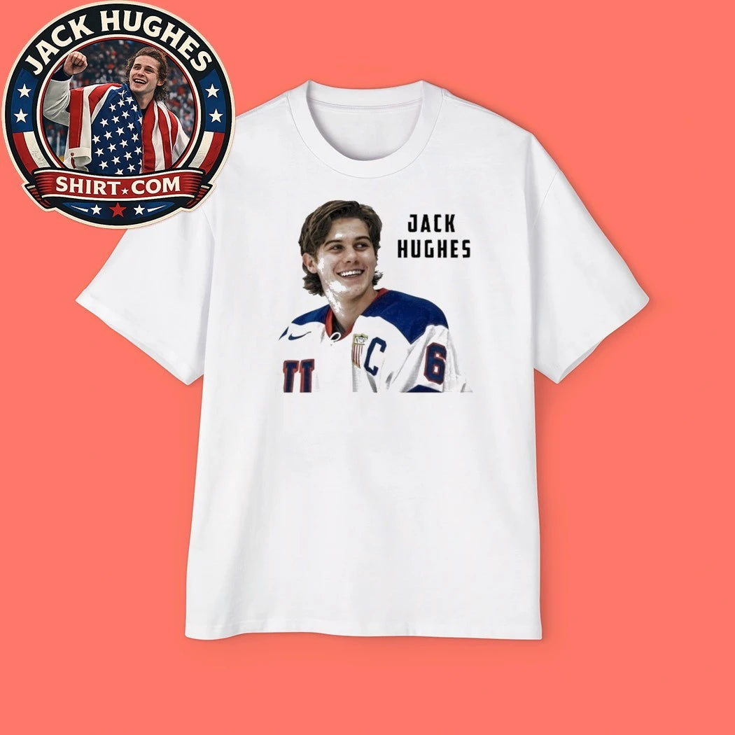 Jack Hughes 2026 Olympic Gold Medalist Hockey Champions T-Shirt USA Hockey Gold Shirt