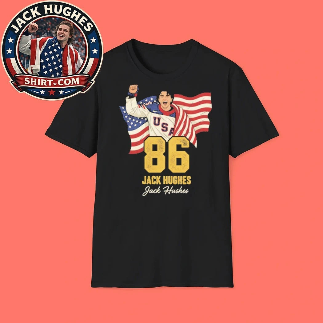 Jack Hughes #86 Usa Hockey 2026 Olympics Graphic T-Shirt