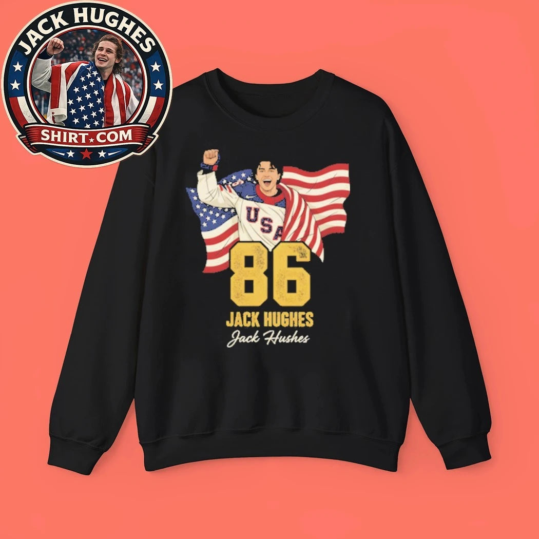 Jack Hughes #86 Usa Hockey 2026 Olympics Graphic T-Shirt